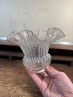 Victorian Flanged Glass Lamp Shade Part Light Bulb Fitter.   Ceiling Fan Fixture