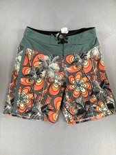 Rip Curl Mirage Mason Barrel Killa 19  Board Shorts In Coral And Green Colorway