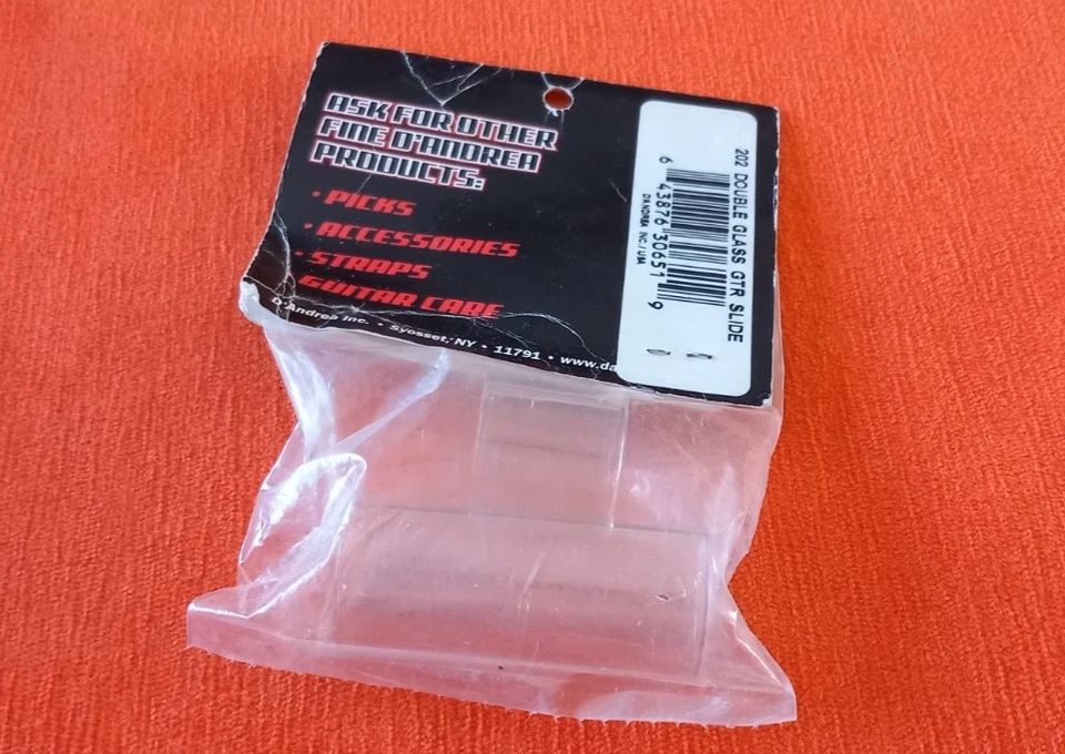 2x Glass slide D'ANDREA guitare Bottleneck guitar verre - Photo 1/2