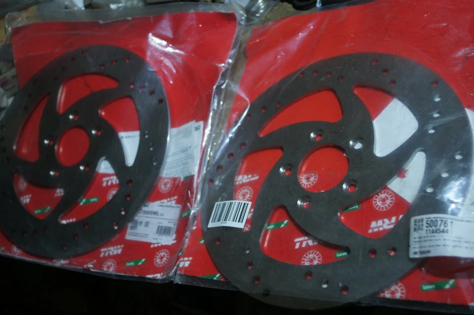 COPPIA DISCHI FRENO ANTERIORI HARLEY DAVIDSON FLHT FXDL FHLX FLHR RH XL1200 TRW MST500S - Immagine 2 di 4