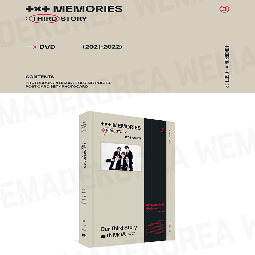 TXT Memories: Third Story DVD Official K-POP Authentic Goods | eBay