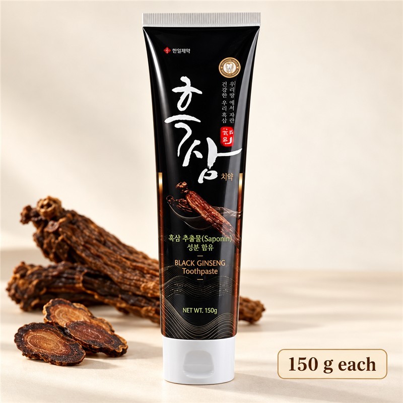 HANIL Black Ginseng Toothpaste 150g x3 Korean Oral Care | eBay UK