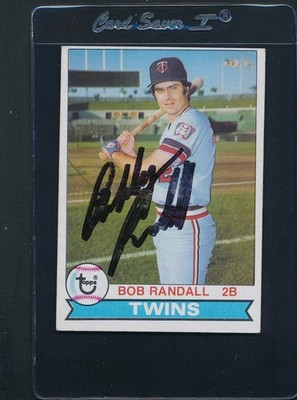 1979 Topps #58 Bob Randall Twins Signed Auto *E1334