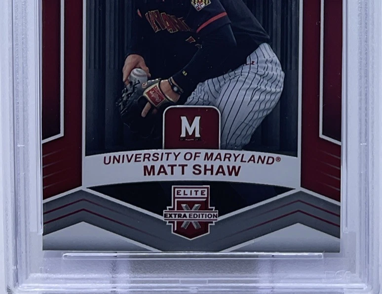 Matt Shaw Rookie PSA 8 - 2023 Panini Elite Extra ‘Higher Learning’ - Cubs Talent - Image 3 of 4