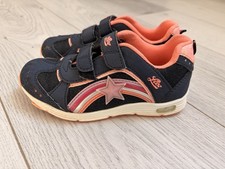 Mädchen Turnschuhe von Lico mit Blinkfunktion - Größe 29 - Blau/Orange