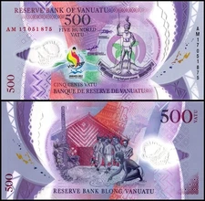 Vanuatu 500 Vatu, 2017, P-20, UNC Commemorative, Polymer