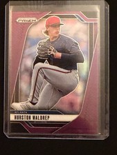 Hurston Waldrep  2025 Prizm - Purple Prizm #103/149 - Atlanta Braves