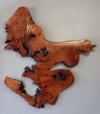 Title: Spirit Thread  , old growth, Redwood Burl Description:  wall mount