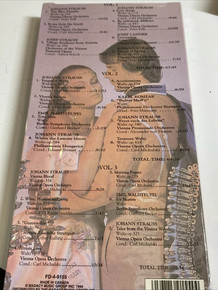 Classical Cassette Tape Box Set Lot 12 Cassettes NEW SEALED Sexy Sax Films Waltz - Image 3 of 4