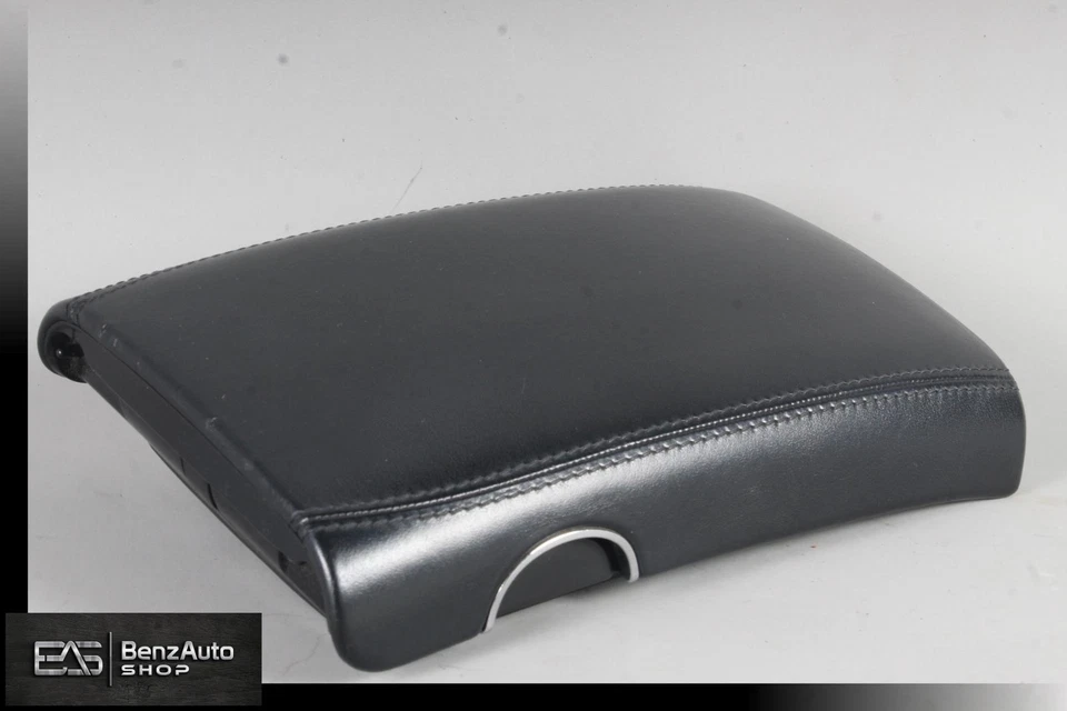 06-11 Mercedes W219 CLS55 AMG consola central reposabrazos tapa reposabrazos negro OEM Foto 4 de 4