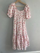 LOVESHACKFANCY x Target Cosette Smocked Puff Sleeve Tiered Dress Size S