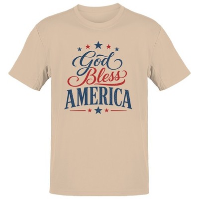 God Bless America Patriotic Men's T-shirt