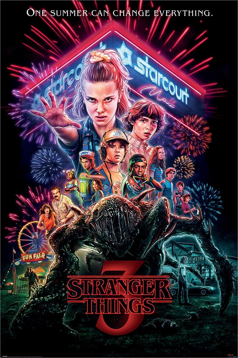 Laminated Stranger Things Summer of 85 Maxi Poster