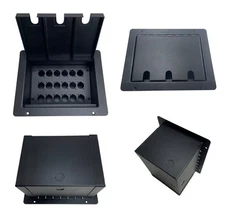 PROCRAFT FPPU-18X-BK Recessed Stage Pocket / Floor Box with 18 "D" punches