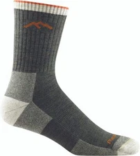 Darn Tough 1466 Olive Merino Wool Men's Hiker Micro Crew Midweight Hiking Sock