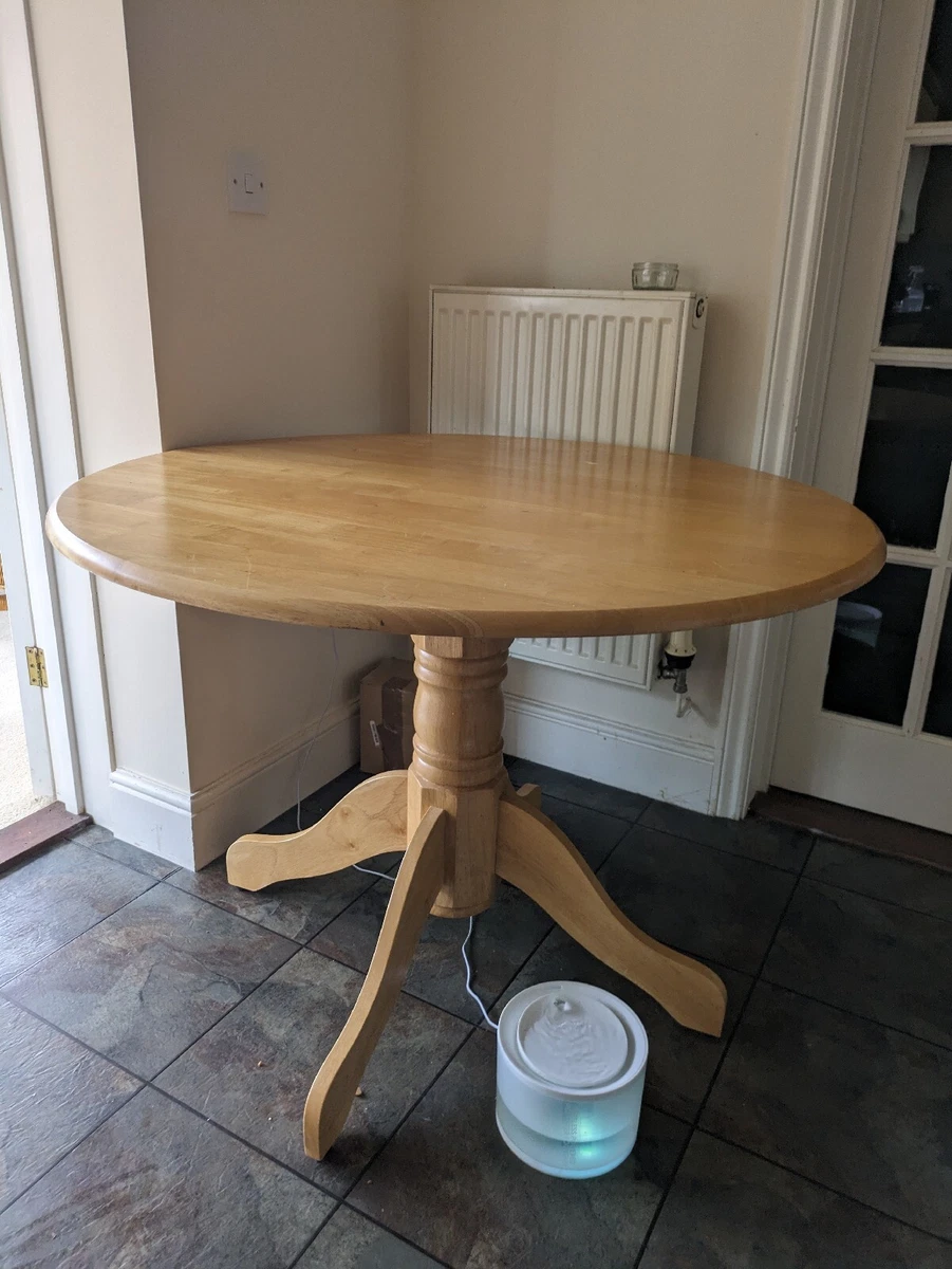 round wooden dining table used