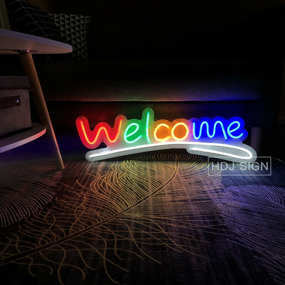 Welcome light on sale up sign