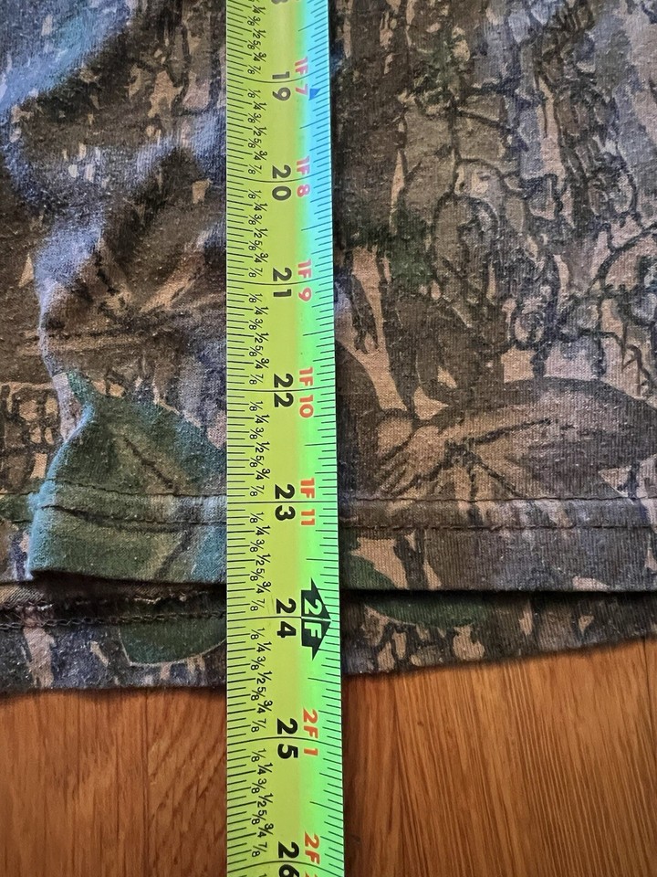 Vintage Ace Sportswear Shirt Mens Small Mossy Oak TreBark Camo LS Made