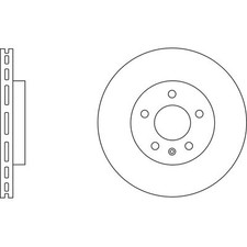 2x Brake Discs Vented For Vauxhall Antara J26 H26 2.4 LPG 4x4 Apec Blue Front