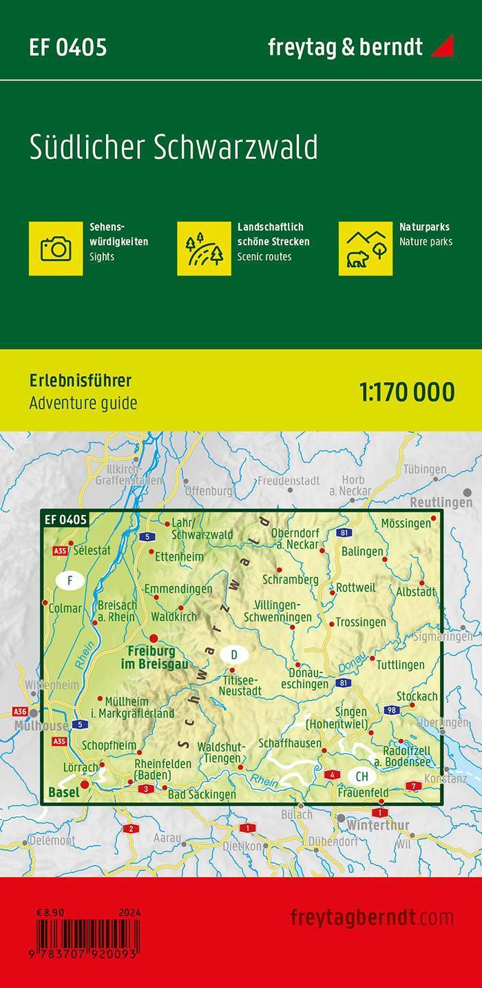 Thumbnail - Südlicher Schwarzwald, Erlebnisführer 1:170.000, Freytag & Berndt, Ef