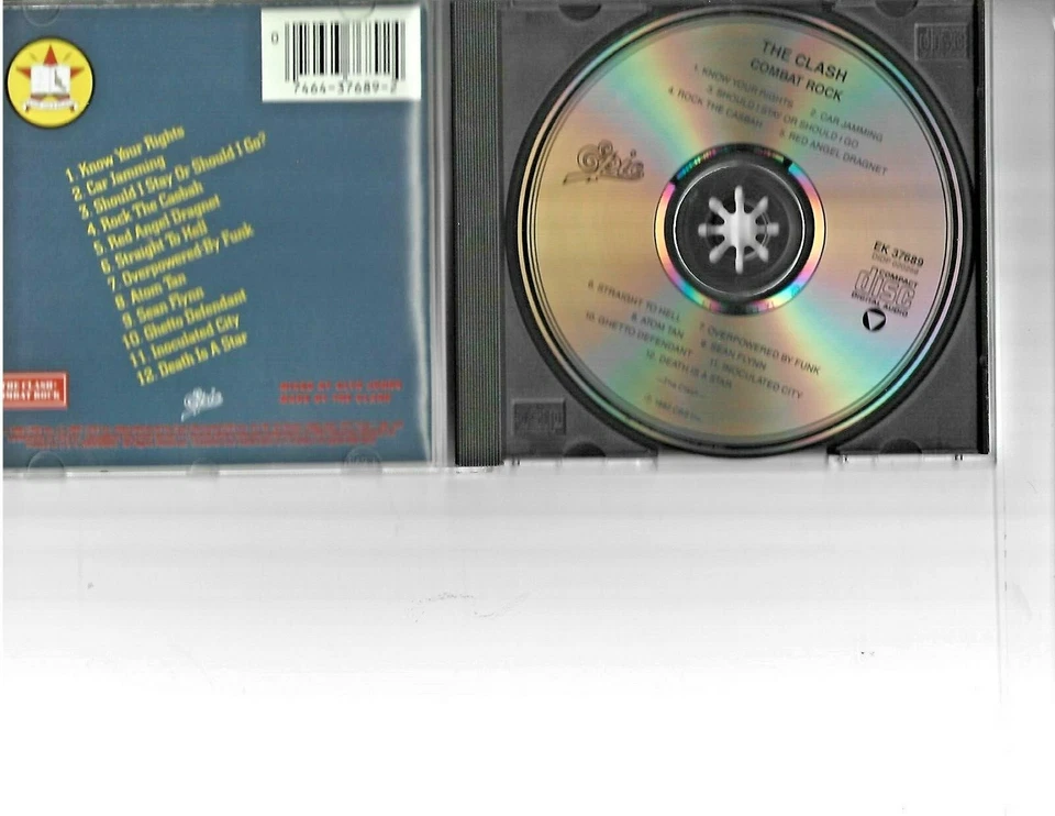The Clash  Combat Rock CD Gently used jewel case and cover sheet  included - Image 2 of 3