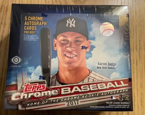 2017 Topps Chrome Baseball Sealed Jumbo Hobby Box