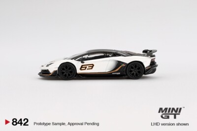 Mini GT 1:64 Lamborghini Aventador SVJ 63 Bianco Asopo #842 | eBay