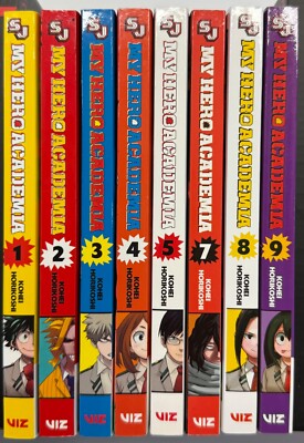 My Hero Academia Volumes 1-5, 7-9
