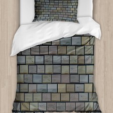 Pflasterstein Bettwäsche Set Buntstein Ziegel