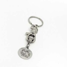 Faith Gift, Faith Shines Brightest In The Dark Keychain, Faith Quote