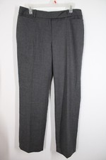 Talbots 10 Gray Wool Stretch Signature Straight Trousers Pants Lined
