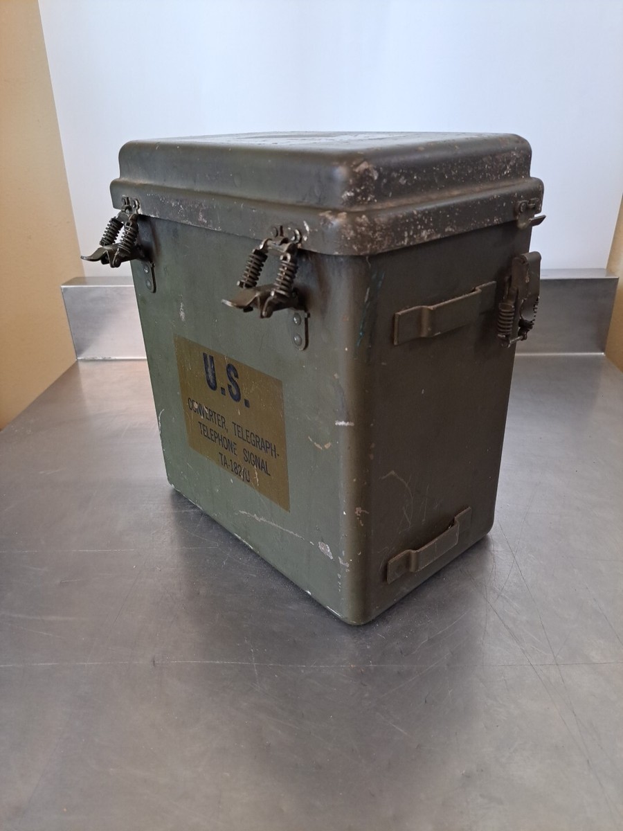 US Army TA-182/ U Converter/Terminal Telegraph Phone Signal Case A