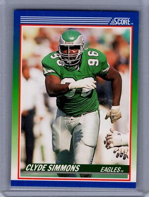 1990 Score Clyde Simmons Card #106 Philadelphia Eagles | eBay