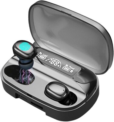 True Wireless Earbuds with Microphone Bluetooth Earbuds IPX7 Waterproof Wireless