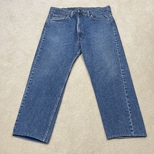Vintage Levis 505 Made in USA 36" x 27" Hemmed Straight Regular