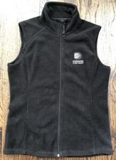 Synchrony Financial Dcg Diversified Client Group Black Vest Zip Medium M Womens