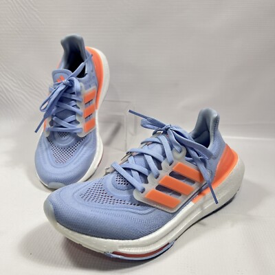 Adidas Women's Ultraboost Light Blue Coral Running Shoes Size HQ6347 