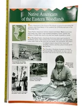 Set Of 4 Vintage 1997 The Paper Magic Group Classroom Posters Native Americans