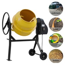 63L 120L 140L Cement Mixer Electric Concrete Drum Mortar Plaster Mixing Machine