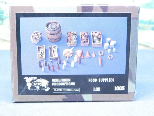 1/35 Detail Set Verlinden #1005 ASSORTED FOOD SUPPLIES New in Open Box