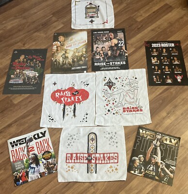 Las Vegas Aces WNBA 2022-23 Back to Back Champions 10 Item Gift Pack. $150 Value