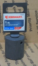 JOBSMART  1/2"-Drive  SAE  Shallow 1" 6pt Impact Socket NEW  BX114 FREE SHIPPING