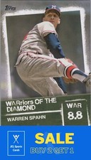 2019 Topps Warriors of the Diamond #WOD-18 Warren Spahn