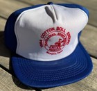 Vtg 80s Cotton Boll Enduro Amarillo Memphis Texas Dirt bike Trucker Hat Snapback