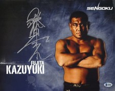 Kazuyuki Fujita Signed 11x14 Photo BAS COA Pride FC Road Sengoku IGF Rizin Auto