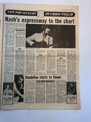 CROSBY,STILLS & NASH Marrakesh Express 1969 UK ARTICLE / clipping