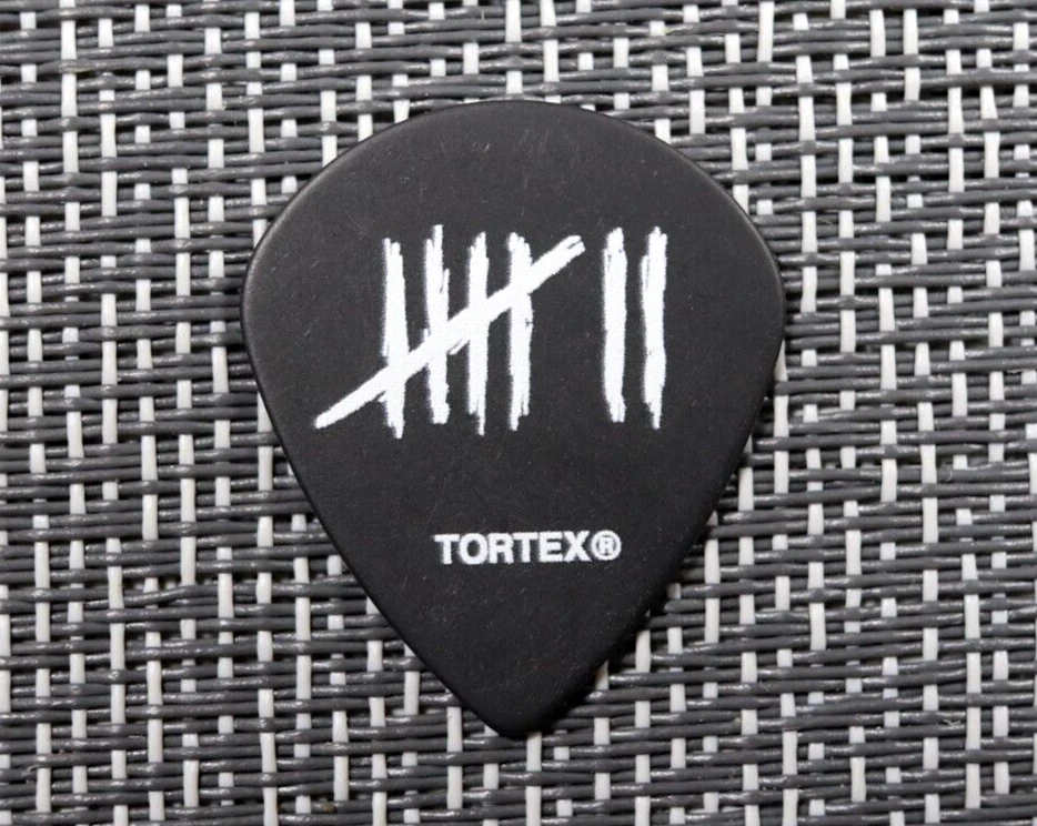 Slipknot Mick Thomson Tour Guitar Pick White on Black Version