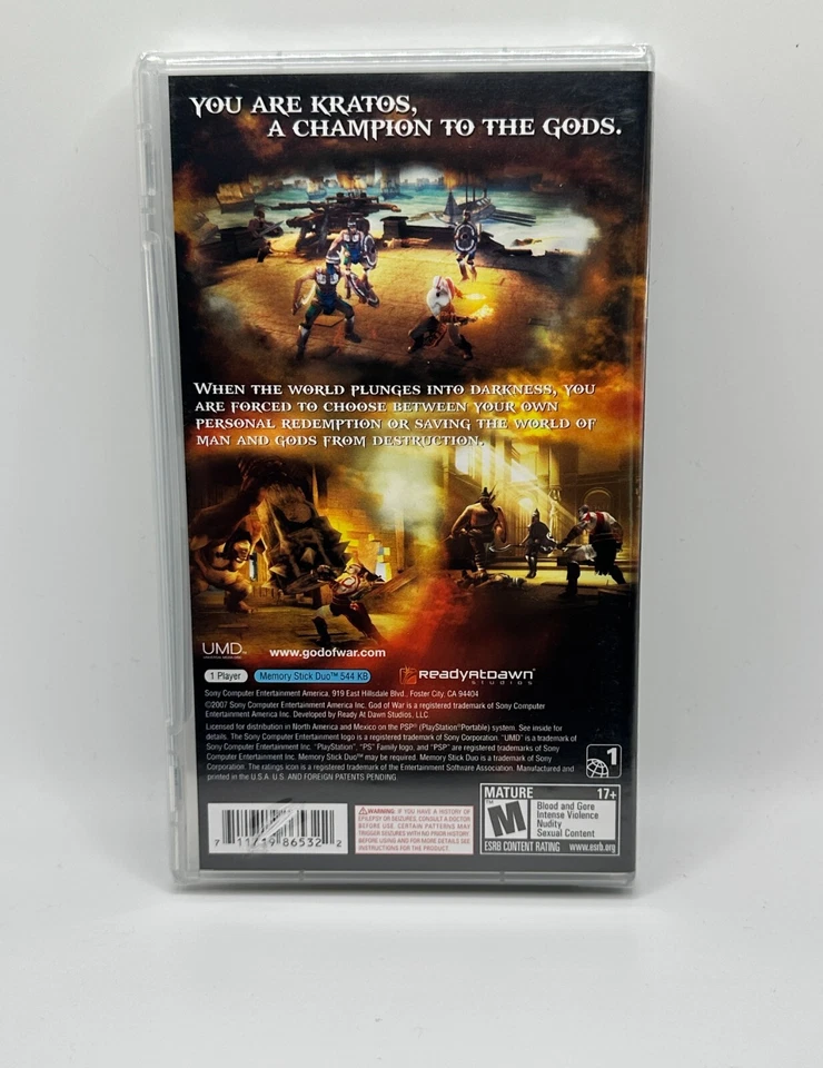 Sony God of War Chains of Olympus (PSP, 2008) Brand New Sealed - See Description - Image 2 of 3