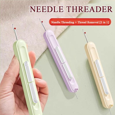 2 in 1 Needle Threader Seam Ripper Needle Threading/Seam Kit Seam Ripper Tool