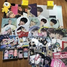 BTS Yungi Set Fan Flag Poster Mini Photo Cup Holder Official Master Rare